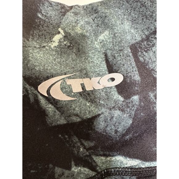 TKO Technical Knockout Size Large Leggings Geometric High Rise Green Black - Picture 6 of 7